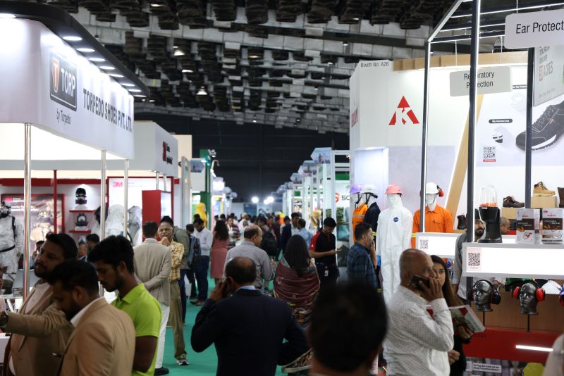 OSH India Expo Mumbai showcasing workplace safety solutions, PPE equipment, and industrial safety innovations at Bombay Exhibition Centre